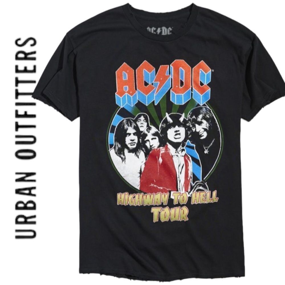 AC/DC  Urban Outfitters UO Highway To Hell Tour Shirt T-Shirt Tee - L